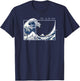 The Great Fibonacci Wave T-Shirt - T-Shirt | Navy