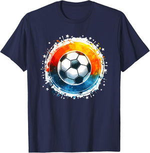 Soccer Player Boys Kids Men Youth Soccer T-Shirt - T-Shirt | Navy