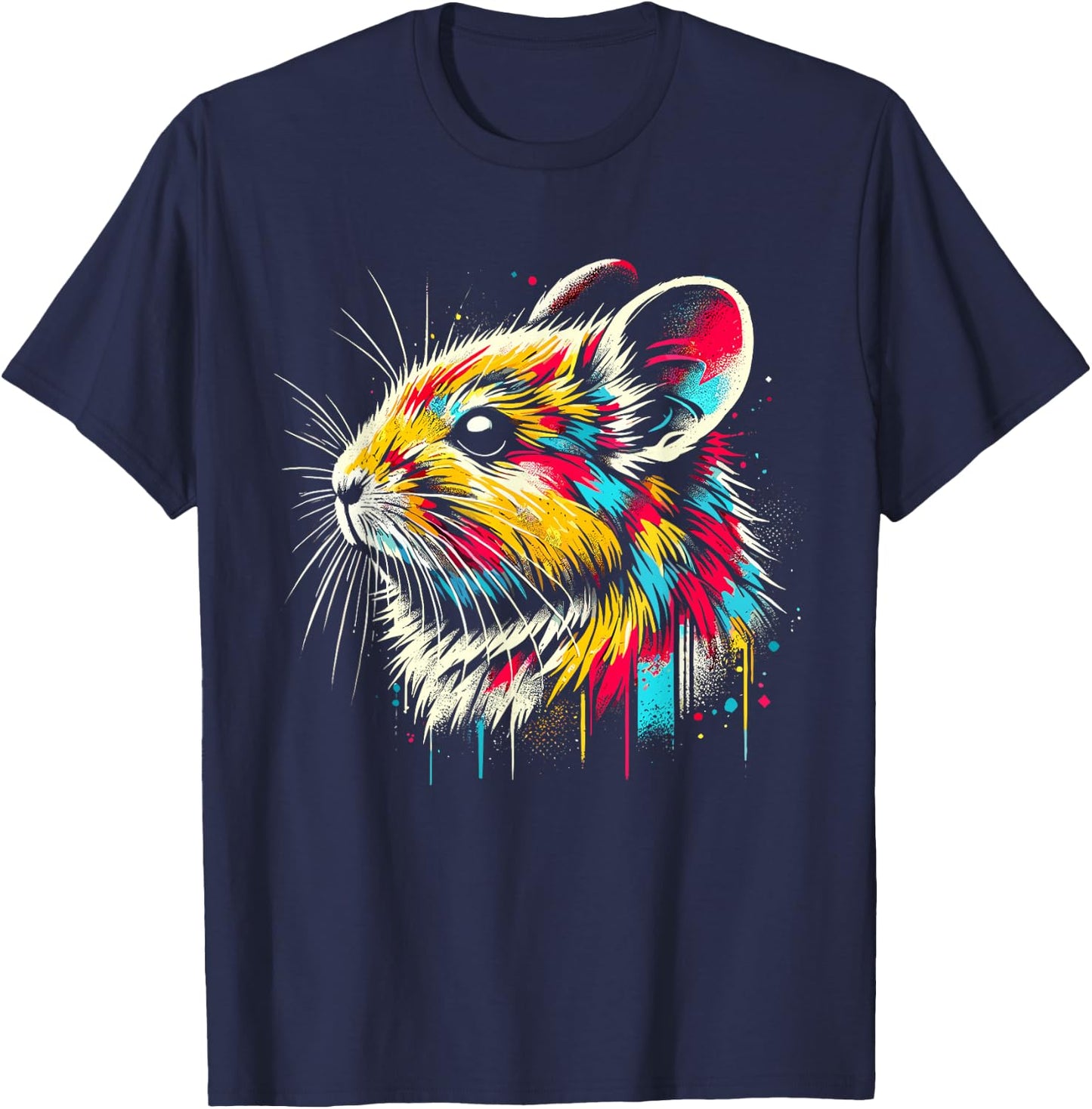 Adorable American Pika Habitat And Conservation Design T-Shirt - T-Shirt | Navy