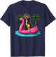 Sproodle Sunglasses On Flamingo Cute Float Costume Summer T-Shirt - T-Shirt | Navy