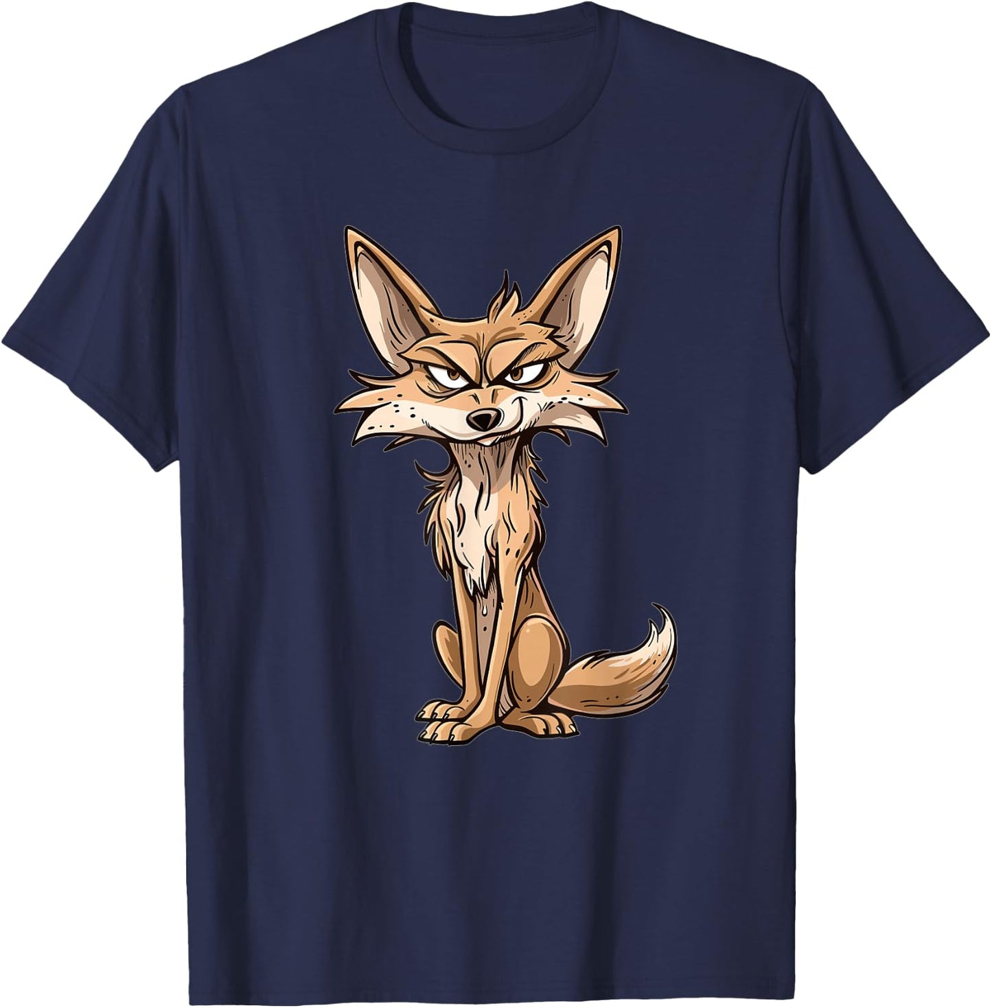 Cute Coyote I Kids Coyote T-Shirt - T-Shirt | Navy