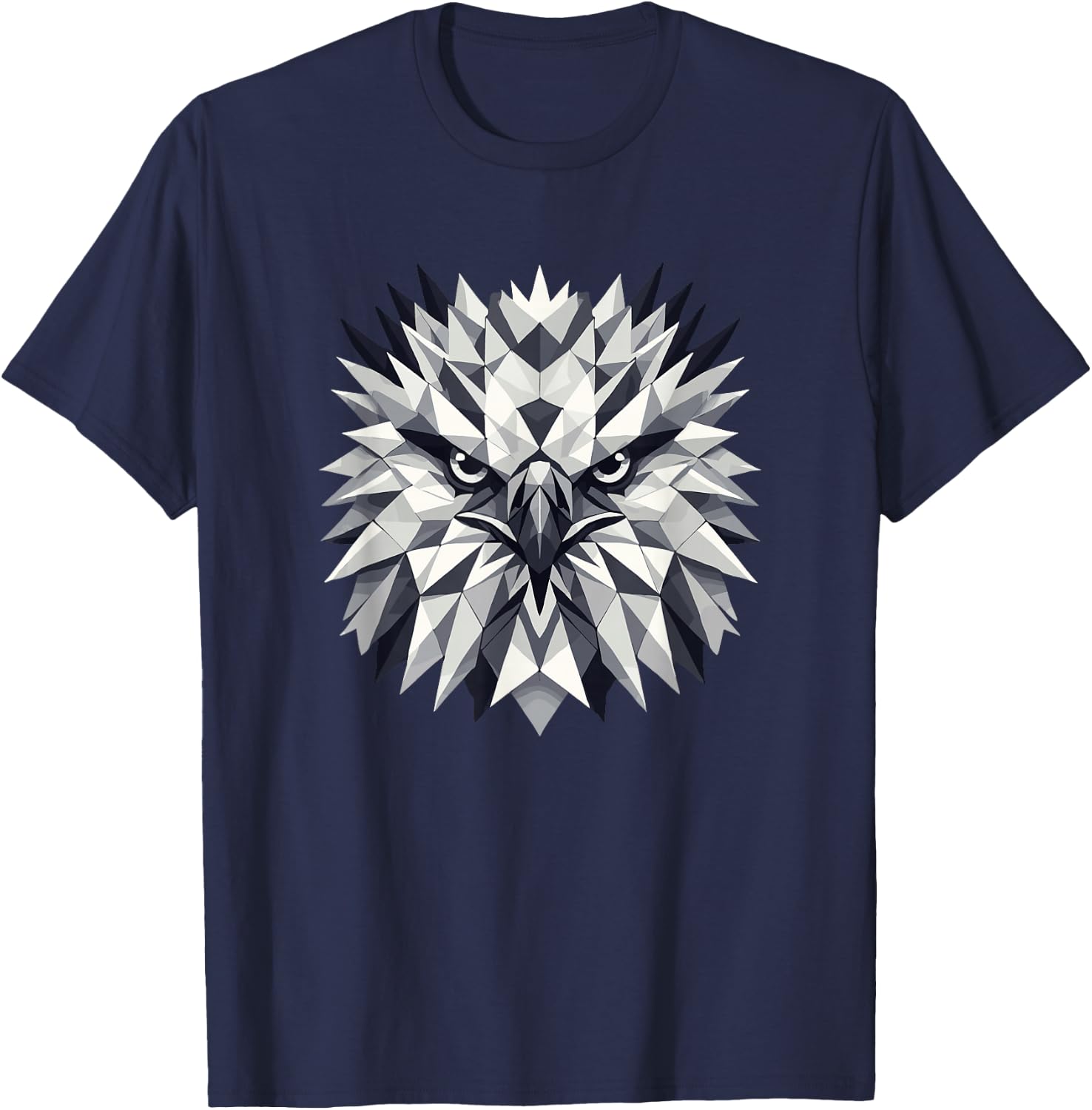 Geometric Art Harpy Eagle Eagles T-Shirt - T-Shirt | Navy