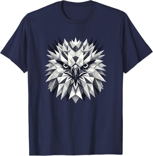 Geometric Art Harpy Eagle Eagles T-Shirt - T-Shirt | Navy