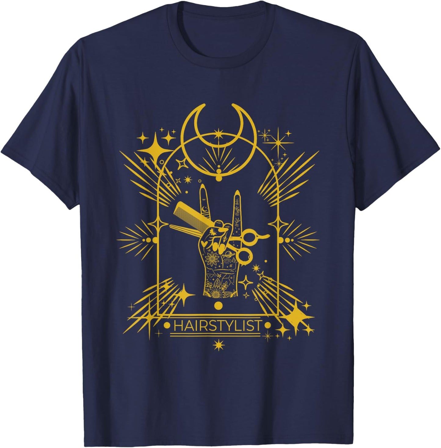 Hairstylist Tarot Hair Stylist T-Shirt - T-Shirt | Navy