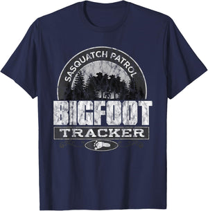 Sasquatch Patrol Big Foot Tracker I Believe T-Shirt - T-Shirt | Navy