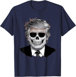 Halloween Orange Trump American Horror Party Costume T-Shirt - T-Shirt | Navy