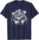 Two cute chinchillas cuddling as a symbol of love T-Shirt - T-Shirt | Navy