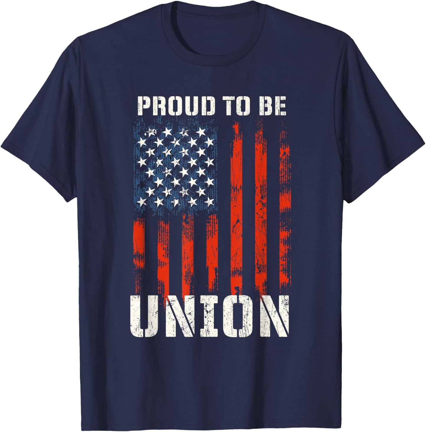 Proud to Be Union - Labor Day Skilled Union Worker T-Shirt - T-Shirt | Navy