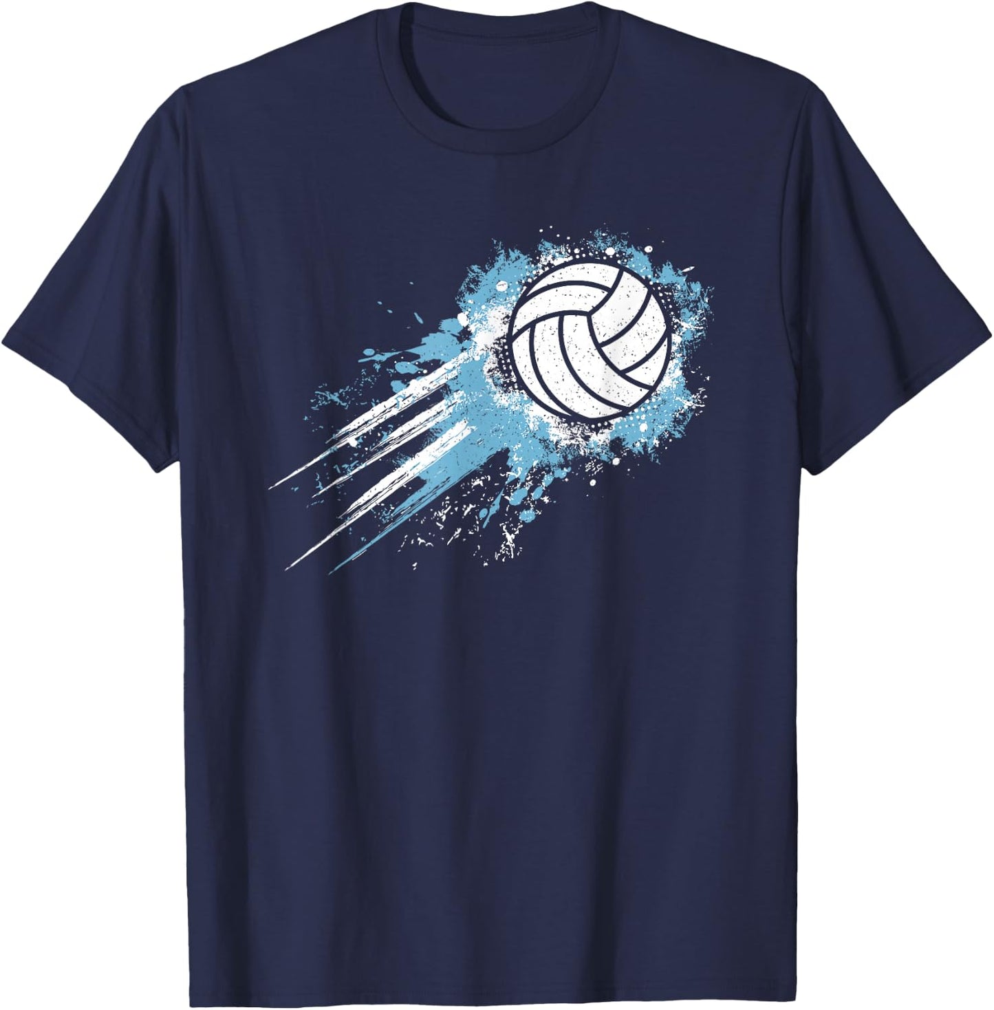 Volleyball Player Vintage Volleyball Lover Men Boys Kids T-Shirt - T-Shirt | Navy
