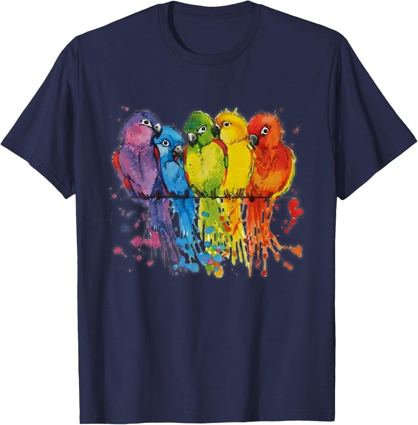 Love parrot Women Shirt parrot Lovers for kids and girls T-Shirt - T-Shirt | Navy