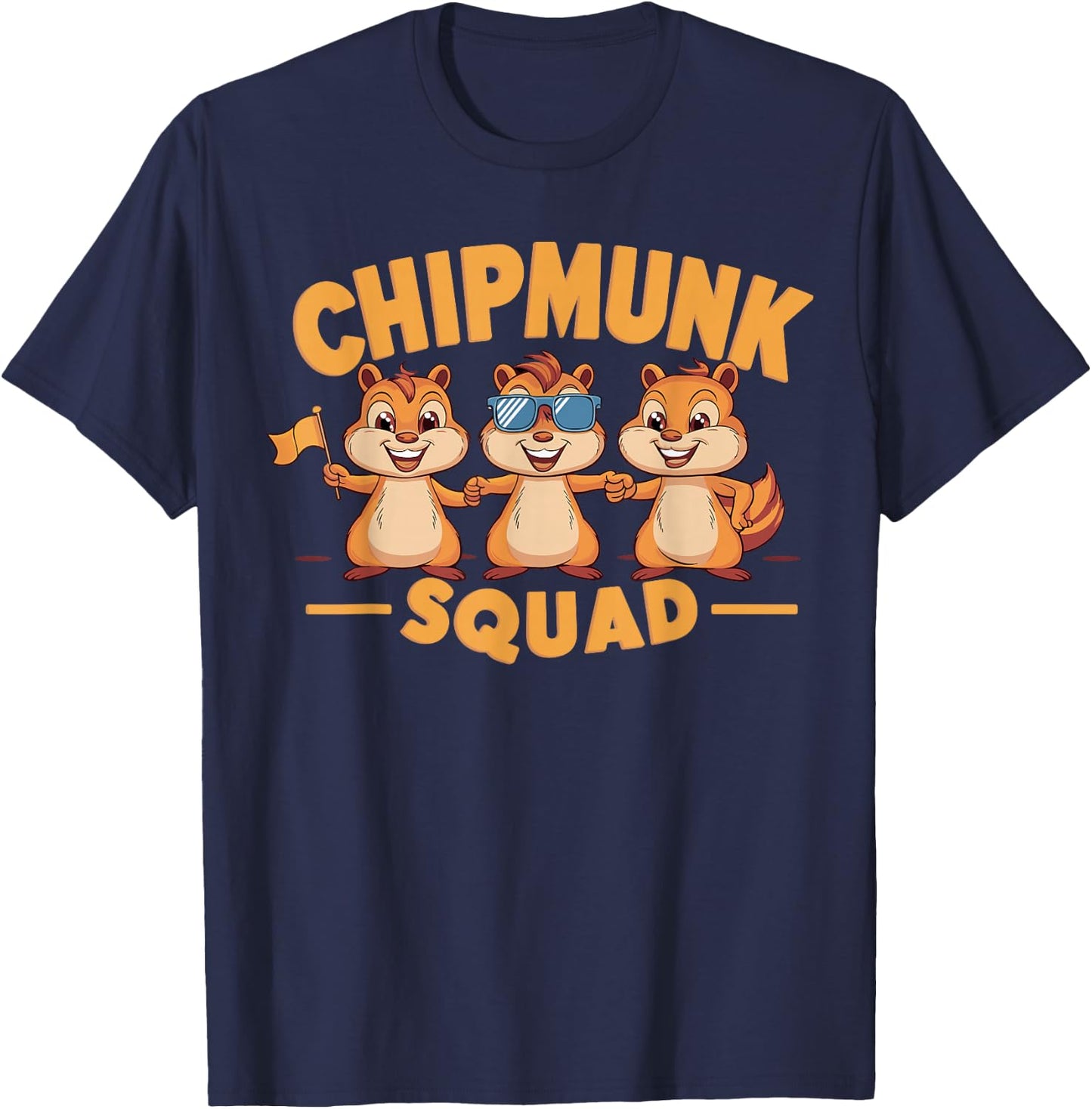 Chipmunk Squad for Chipmunk Lover Shirt Kids Chipmunk T-Shirt - T-Shirt | Navy