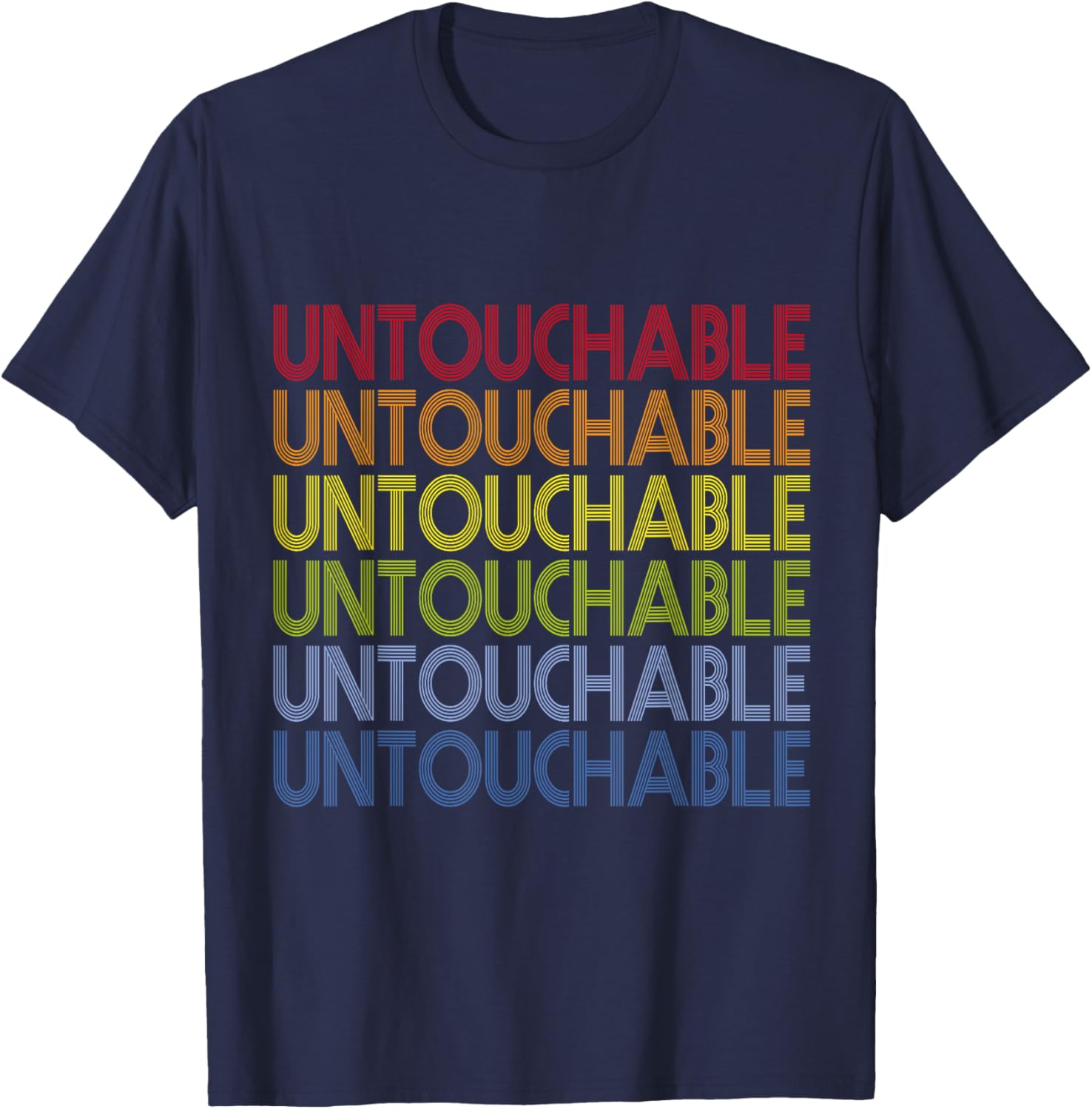 Gaming Gym Untouchable Retro T-Shirt - T-Shirt | Navy