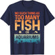 Aquarium Design Women Fish Lover Aquarium Fish Tank T-Shirt - T-Shirt | Navy
