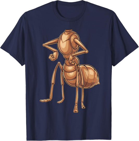Ant Shirt Adult Kids Men Women Ant Costume T-Shirt - T-Shirt | Navy