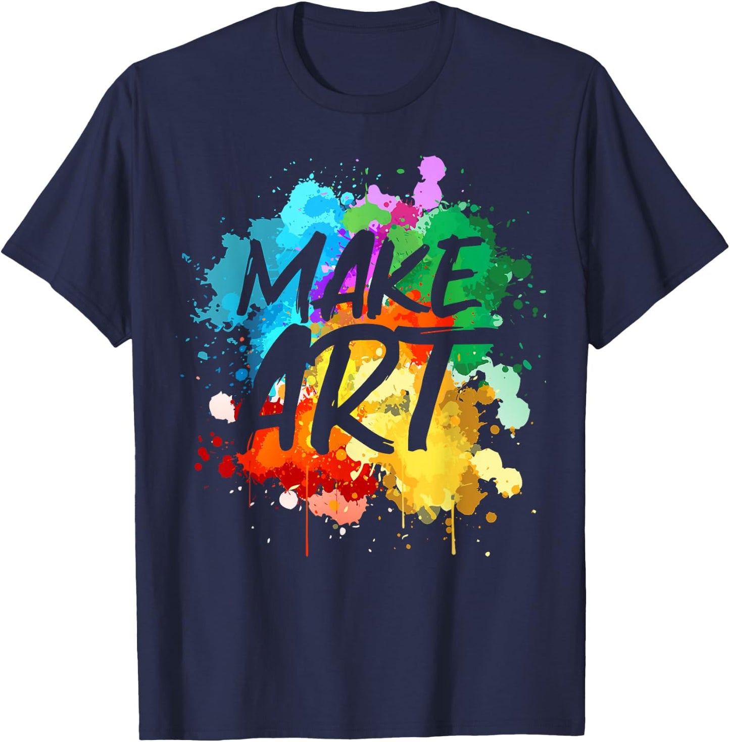 Cool Art Women Artist Teacher Painter Artists Paint T-Shirt - T-Shirt | Navy