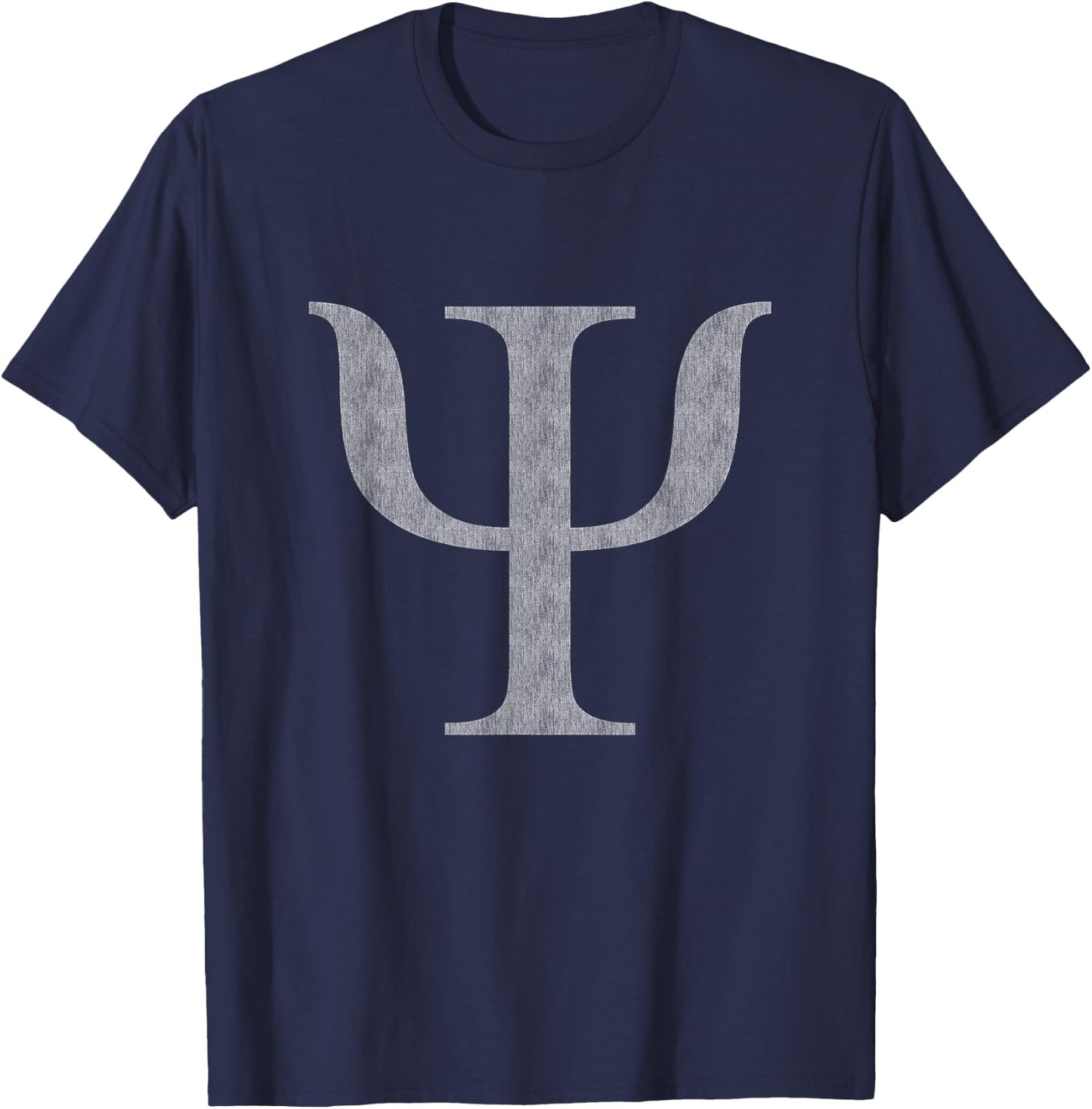 Vintage Psi Symbol Brain Think Student School Memory Book T-Shirt - T-Shirt | Navy