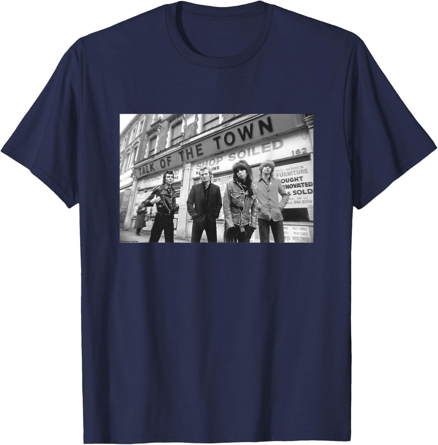 The Pretenders Talk Of The Town Photo By Simon Fowler T-Shirt - T-Shirt | Navy