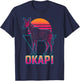 Okapi Retro T-Shirt - T-Shirt | Navy