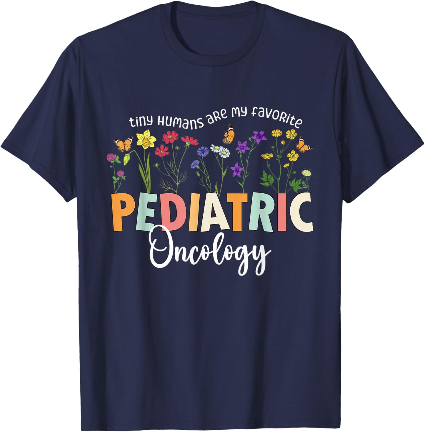 Funny PICU Pediatric Oncology Nurse Pediatrics NICU Nurse T-Shirt - T-Shirt | Navy