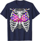 Funny Bikini Skeleton Rib Cage Swimsuit Fake Bathing Suit T-Shirt - T-Shirt | Navy