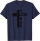 Vintage Here I Am Lord Send Me Christ Cross Jesus Bible T-Shirt - T-Shirt | Navy