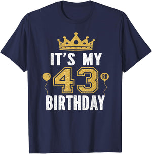 It's My 43rd Birthday Gift 43 Years Old Man And Woman T-Shirt - T-Shirt | Navy