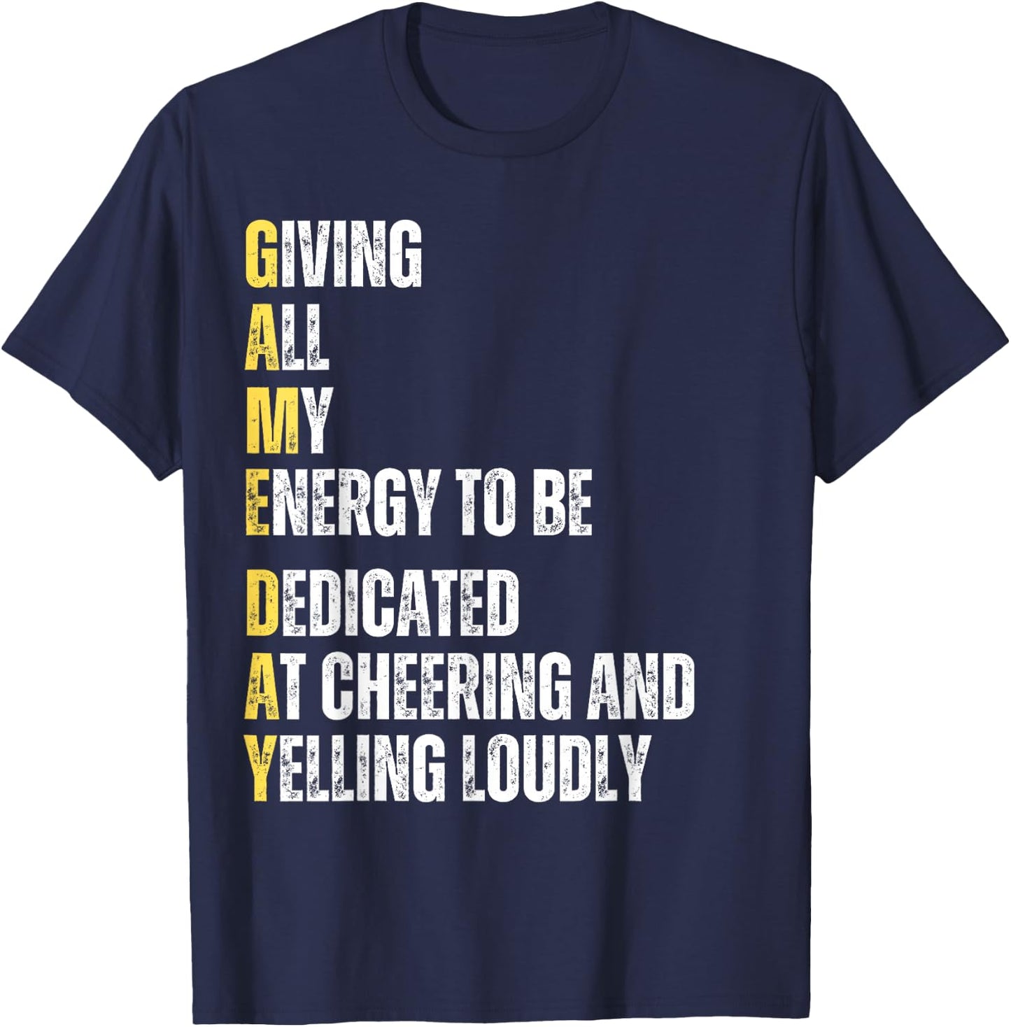 Game Day Definition Football Season Funny Men Women Sports T-Shirt - T-Shirt | Navy