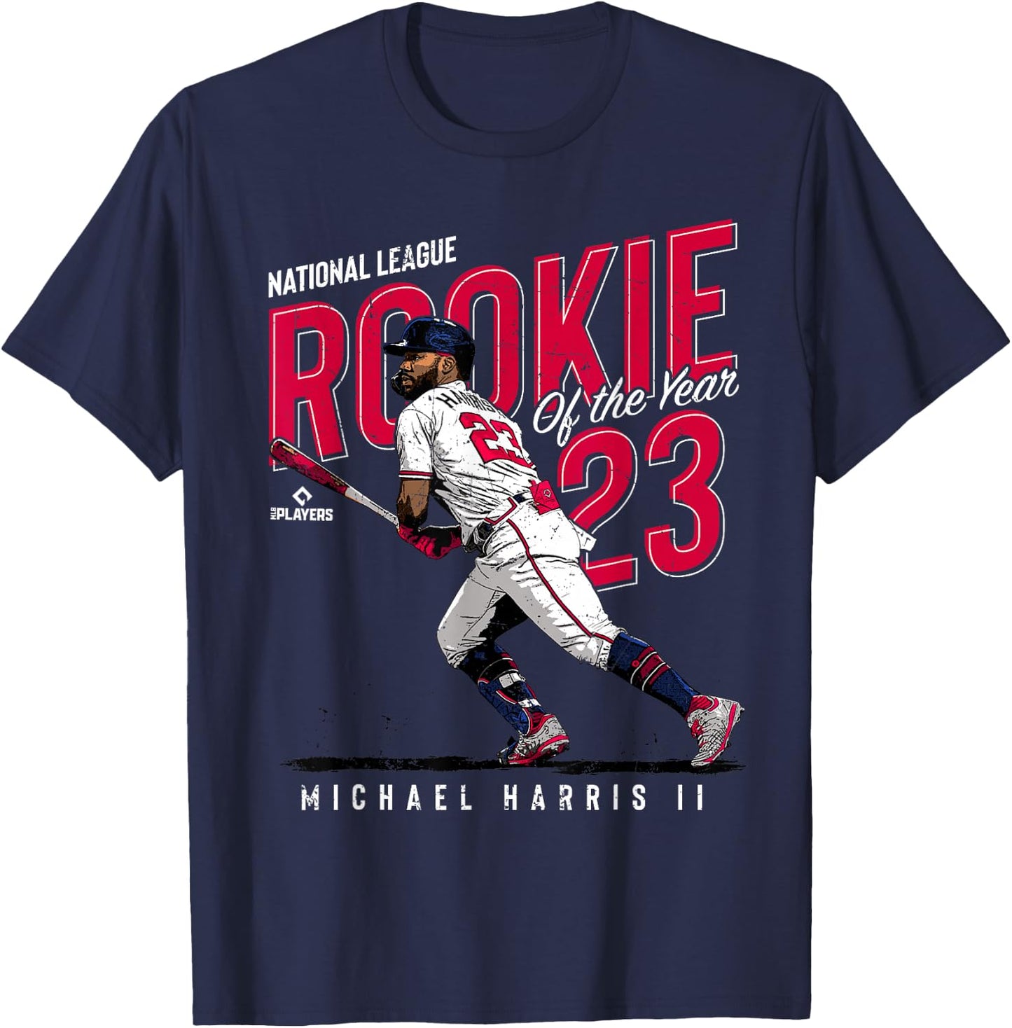 Rookie of the Year Michael Harris II Atlanta MLBPA T-Shirt - T-Shirt | Navy