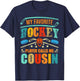 My Favorite Hockey Player Calls Me Cousin Father's Day T-Shirt - T-Shirt | Navy