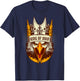 King Of Ohio Ironic Meme Brainrot Trendy Rizz Quote T-Shirt - T-Shirt | Navy