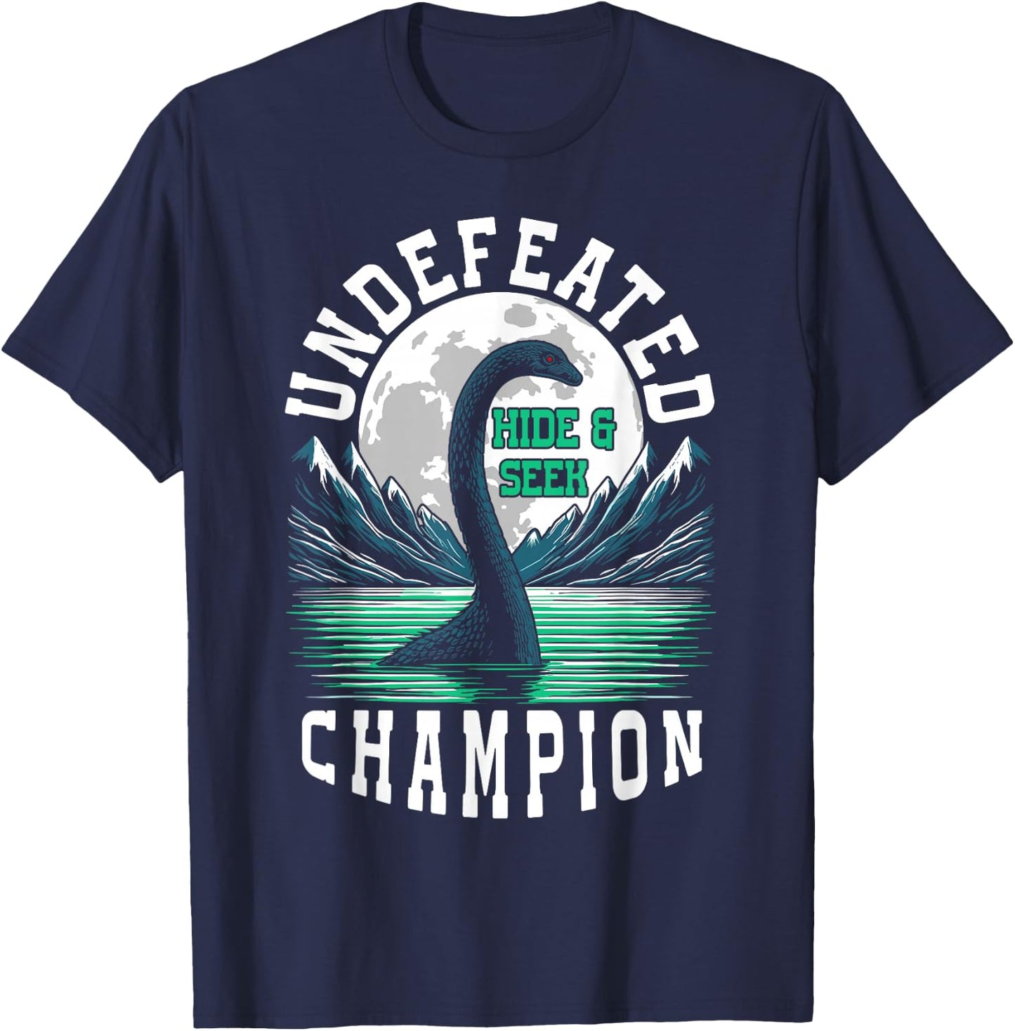 Loch Ness monster hide and seek champion Loch Ness T-Shirt - T-Shirt | Navy