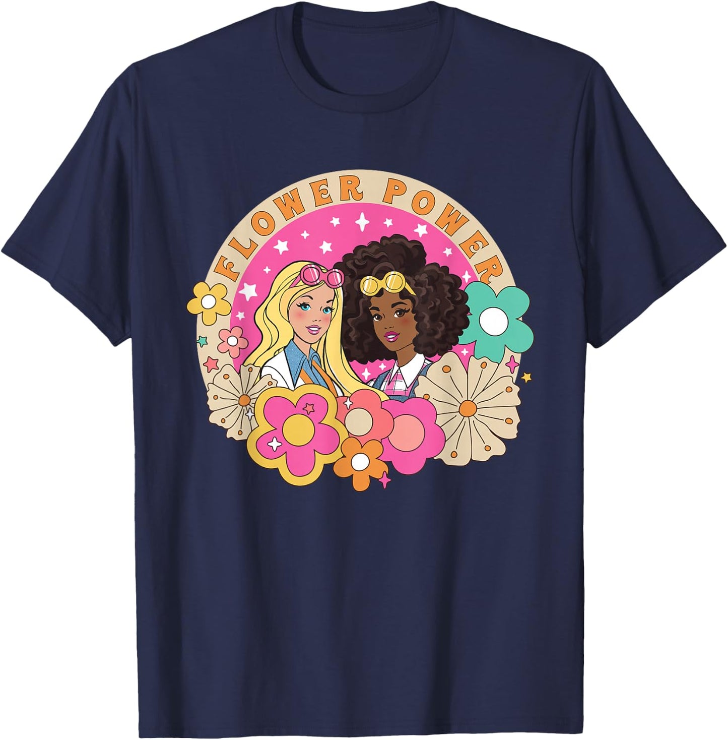 Barbie - Summer Flower Power T-Shirt - T-Shirt | Navy