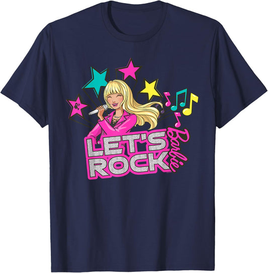 Barbie - Let's Rock Popstar T-Shirt - T-Shirt | Navy