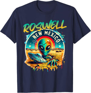 Roswell New Mexico Alien UFO T-Shirt - T-Shirt | Navy