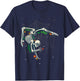 Skeleton Gymnast Lazy Halloween Costume Funny Gymnastics T-Shirt - T-Shirt | Navy