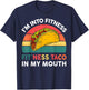 Cute Taco-Shirt Im Into Fitness Taco In My Mouth Mexican-Gym T-Shirt - T-Shirt | Navy