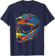Cartoon mountain bike helmet T-Shirt - T-Shirt | Navy