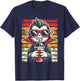 Retro Hipster Vampire with Smoothie Halloween Funny Vampire T-Shirt - T-Shirt | Navy