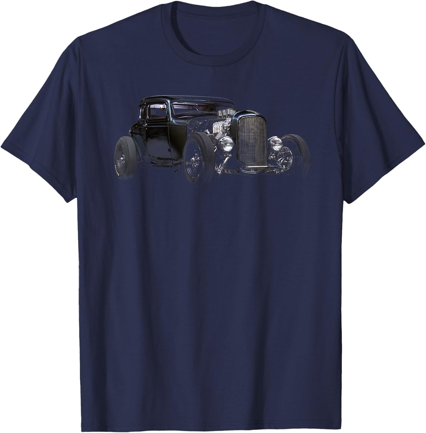 1932 Hot Rod Five Window Ford T-Shirt - T-Shirt | Navy