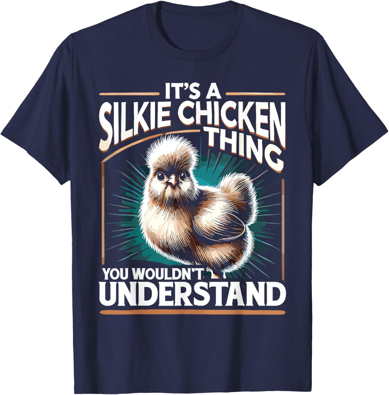 Silky Chicken Farmer Farming It's A Silkie Chicken Thing T-Shirt - T-Shirt | Navy