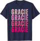 Personalized Name Gracie I Love Gracie Vintage T-Shirt - T-Shirt | Navy