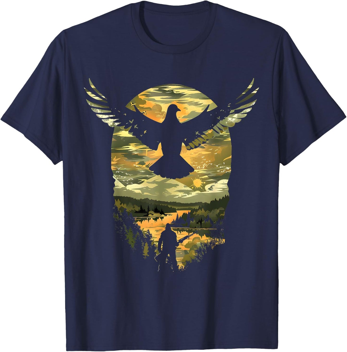 Dove Hunting I Dove Hunter T-Shirt - T-Shirt | Navy