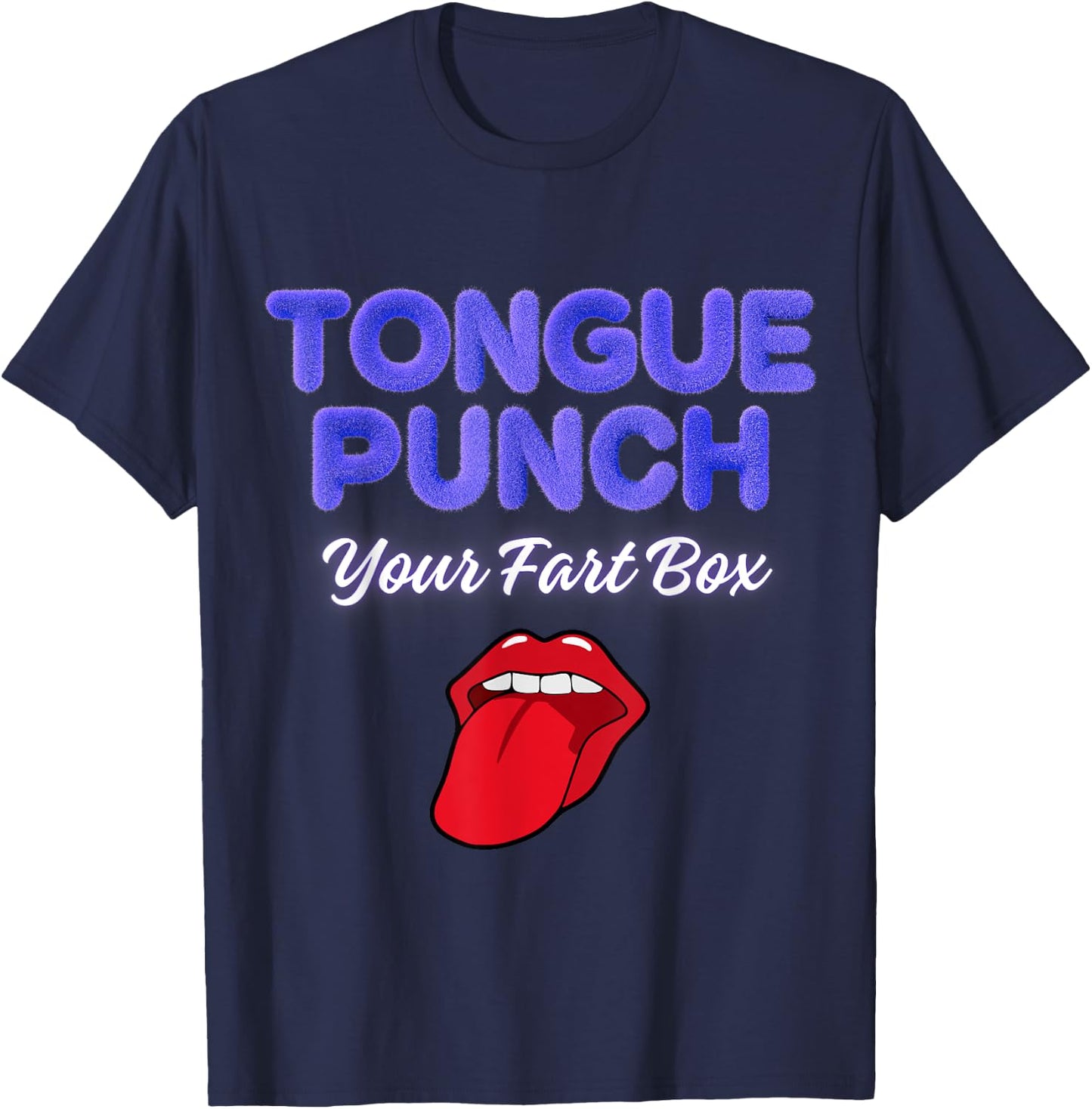 Tongue Punch Your Fart Box T-Shirt - T-Shirt | Navy