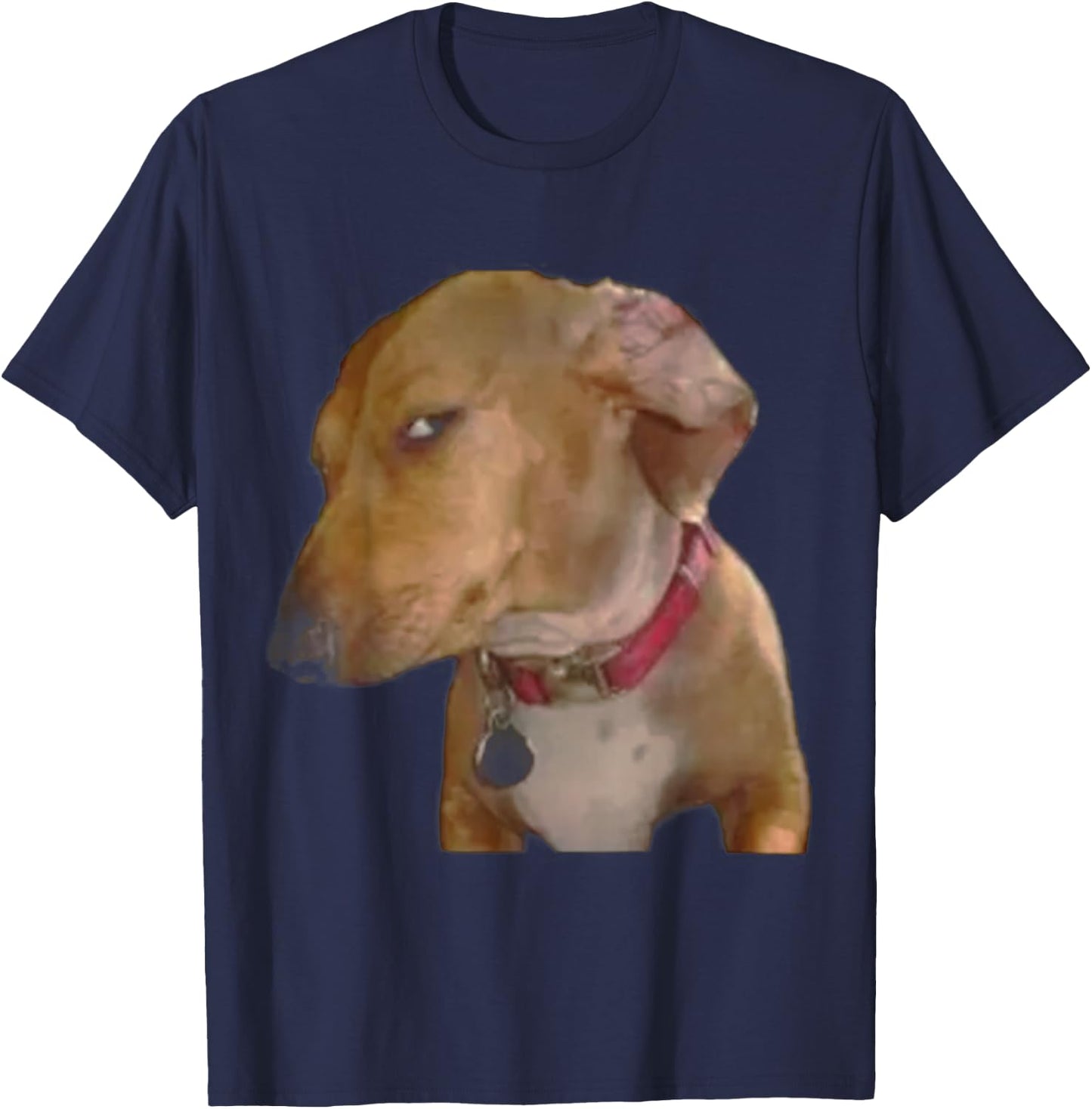 Bombastic Side Eye Funny Dog T-Shirt - T-Shirt | Navy