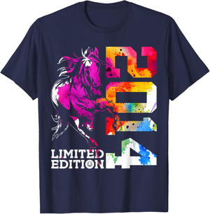 Limited Edition 2014 Riding Horse 11th Birthday T-Shirt - T-Shirt | Navy