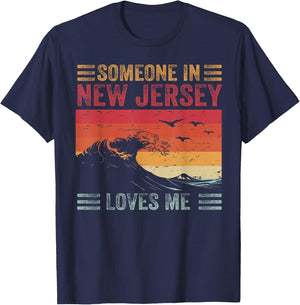 Someone In New Jersey Loves Me T-Shirt - T-Shirt | Navy