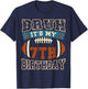 Bruh It's My 7th Birthday Football 7 Years Old Birthday T-Shirt - T-Shirt | Navy