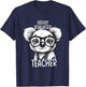Highly Koalafied Teacher Cute Stylish Koala Teacher T-Shirt - T-Shirt | Navy