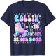 Roller Skating 12th Birthday Rolling Into 12 Since 2013 Girl T-Shirt - T-Shirt | Navy