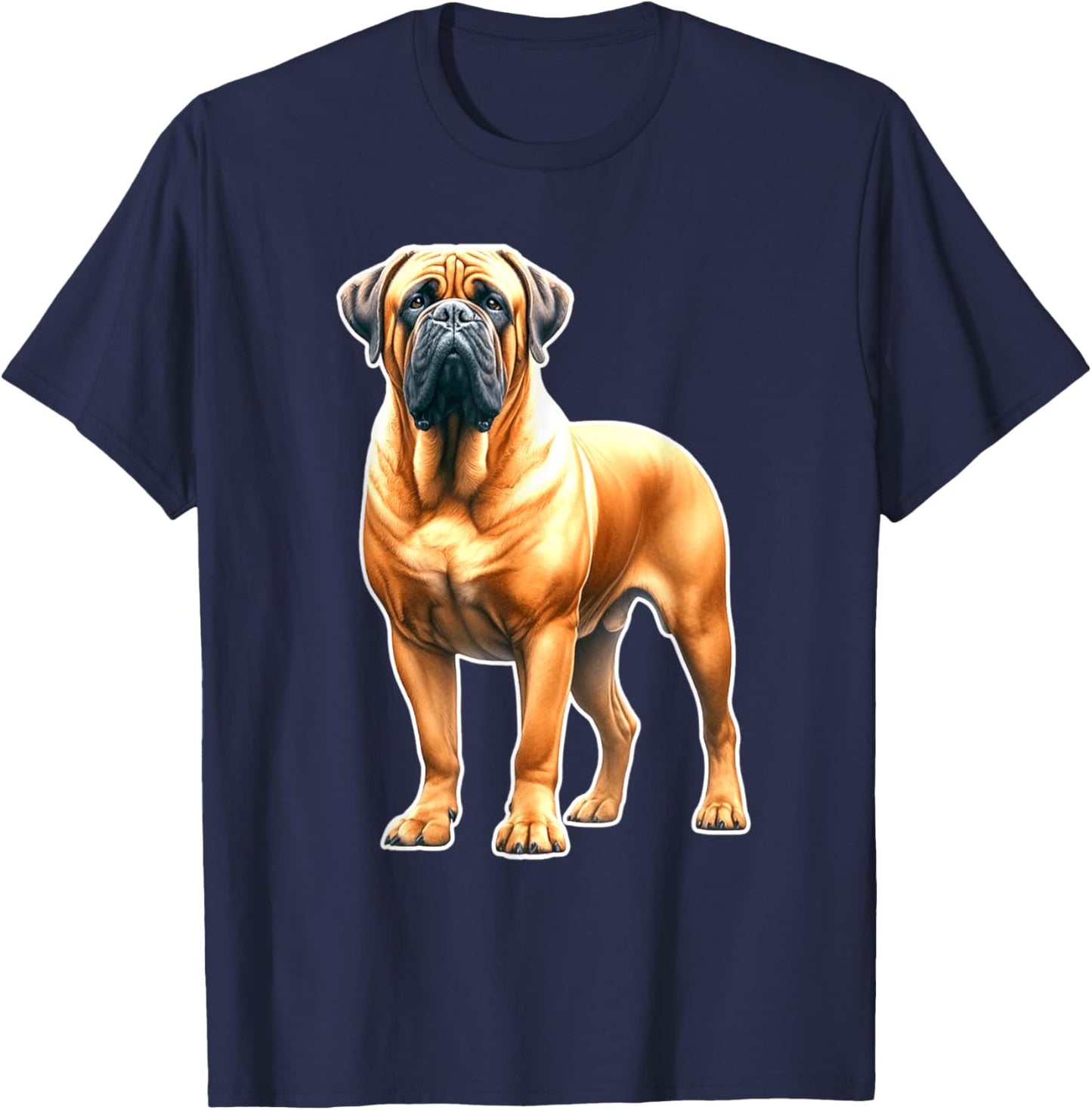 Bullmastiff x Mastiff Dog T-Shirt - T-Shirt | Navy